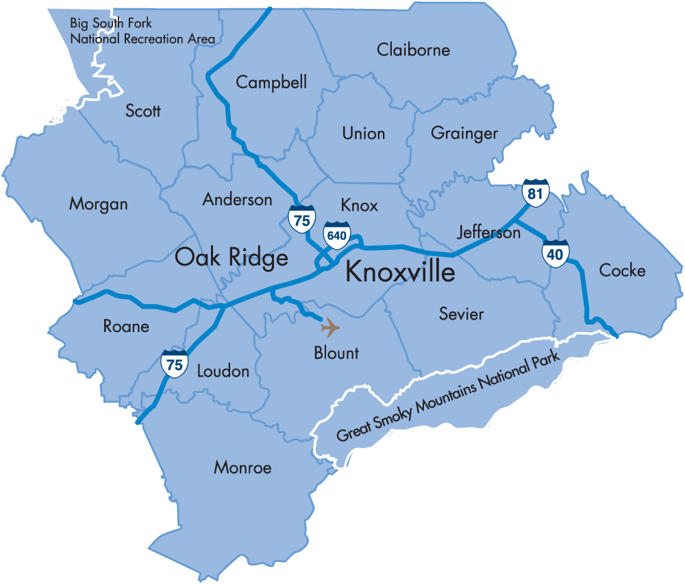 15 counties in East Tennessee, including Cocke County 15 counties in East Tennessee, including Cocke County.